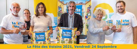 La Fête des Voisins 2021, le Vendredi 24 Septembre