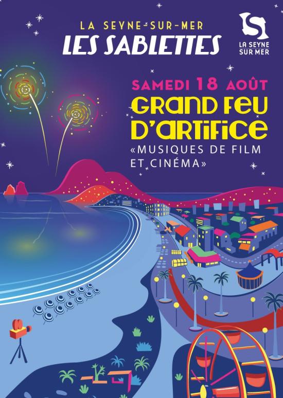Parade, Feu d'Artifice et Concert le 18 Août 2018 aux Sablettes