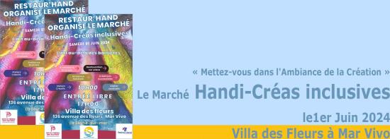 Le Marché Handi-Créas inclusives, le 01/06/2024