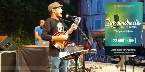 « Jamin » et « -bat- » live sur Seyne, le 23 Août 2019 aux Vendredis de Bourradet