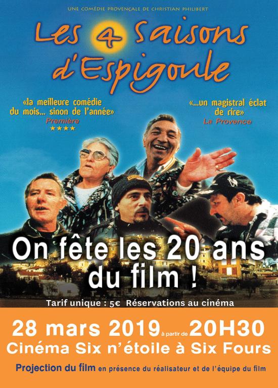 Ciné: Les 4 Saisons d'Espigoule - les 20 Ans du Film, le 28/03/2019