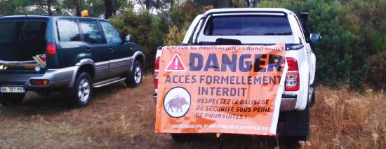 Massif du Cap Sicié: Tirs de Régulation du Sanglier, Mardi 02 Octobre 2018