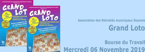 Grand Loto de l'A.R.M.S. le 06 Novembre 2019