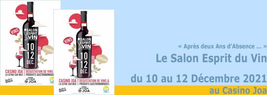 Le Salon Esprit du Vin 2021, du 10 au 12 Décembre à La Seyne sur Mer