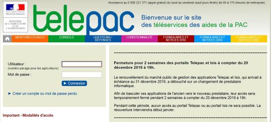 Télépac: Ouverture de la Télédéclaration des Aides Animales pour la Campagne 2020, à partir du 06 Janvier