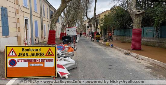 Réhabilitation du Boulevard Jaurès: Enrobé des Trottoirs à compter du 27/03/2023