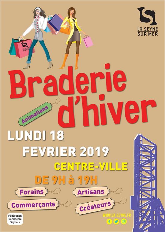 La Braderie d'Hiver 2019, le Lundi 18 Février au Centre-Ville Seynois La Braderie d'Hiver 2019, le Lundi 18 Février au Centre-Ville Seynois
