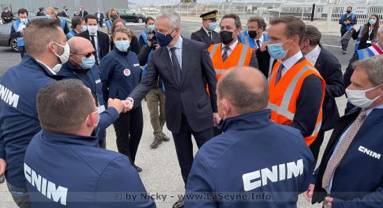 Bruno Le Maire, Ministre de l’Economie, en Visite à la CNIM à La Seyne, ce Vendredi 26/03/2021 Bruno Le Maire, Ministre de l’Economie, en Visite à la CNIM à La Seyne, ce Vendredi 26/03/2021