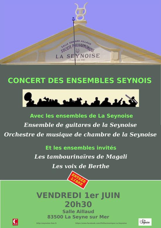 Concert des petits Ensembles de la Philharmonique la Seynoise 1er Juin 2018 Concert des petits Ensembles de la Philharmonique la Seynoise 1er Juin 2018