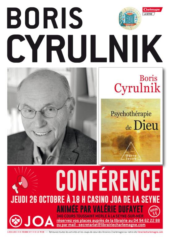 Conférence avec Boris Cyrulnik le 26/10/2017 au Joa Casino Conférence avec Boris Cyrulnik le 26/10/2017 au Joa Casino