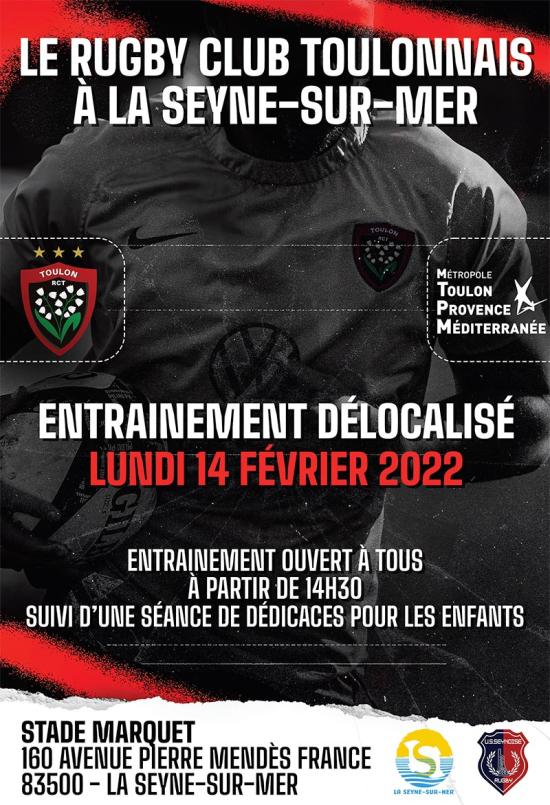Entraînement délocalisé de l'Equipe du RCT, le 14 Février 2022 au Stade Marquet Entraînement délocalisé de l'Equipe du RCT, le 14 Février 2022 au Stade Marquet