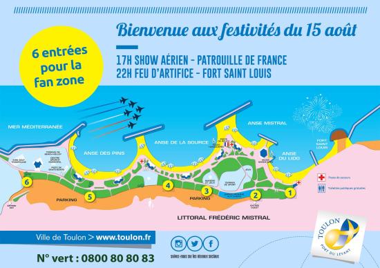 Toulon le 15/08/2018: Festivités et Dispositif Sécurité du Show aérien et du Feu d'Artifice Toulon le 15/08/2018: Festivités et Dispositif Sécurité du Show aérien et du Feu d'Artifice