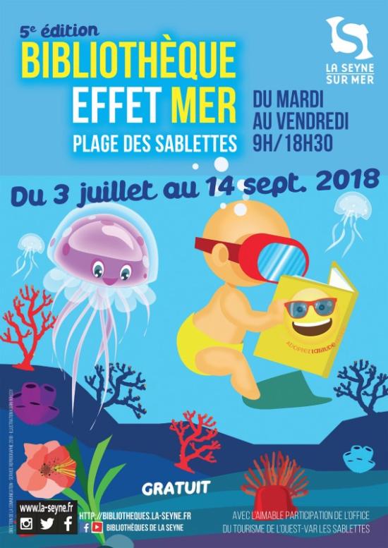 La Bibliothèque Effet-Mer 2018, jusqu'au 14 Septembre aux Sablettes La Bibliothèque Effet-Mer 2018, jusqu'au 14 Septembre aux Sablettes