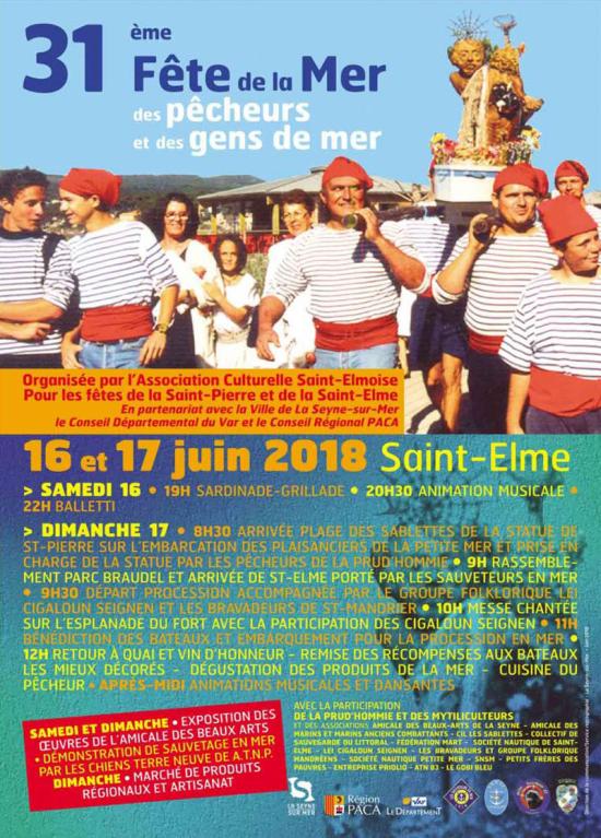 La 31ème Fête de la Mer, des Pêcheurs et des Gens de Mer, les 16 et 17 Juin 2018 à Saint-Elme - Venez découvrir ... La 31ème Fête de la Mer, des Pêcheurs et des Gens de Mer, les 16 et 17 Juin 2018 à Saint-Elme - Venez découvrir ...