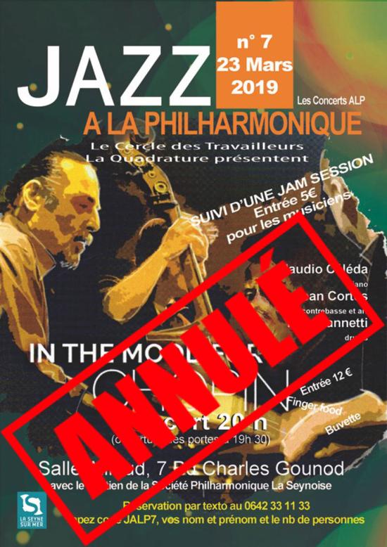 Jazz à la Philharmonique: In the Mood for Chopin, le 23 Mars 2019 Jazz à la Philharmonique: In the Mood for Chopin, le 23 Mars 2019