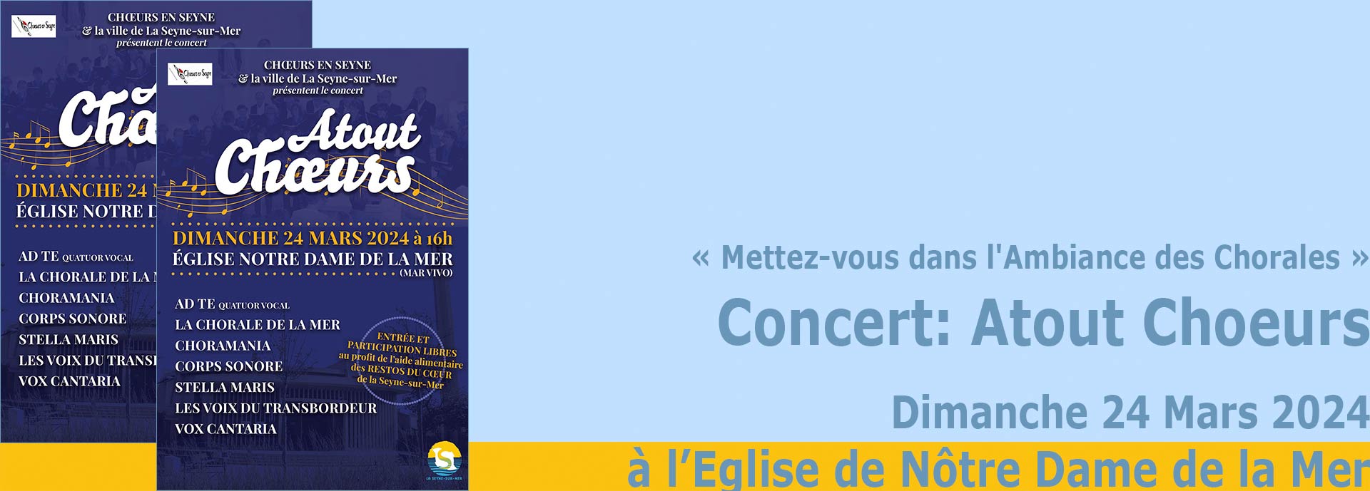 La Seyne sur Mer: Concert: Atout Choeurs, le 24/03/2024 -