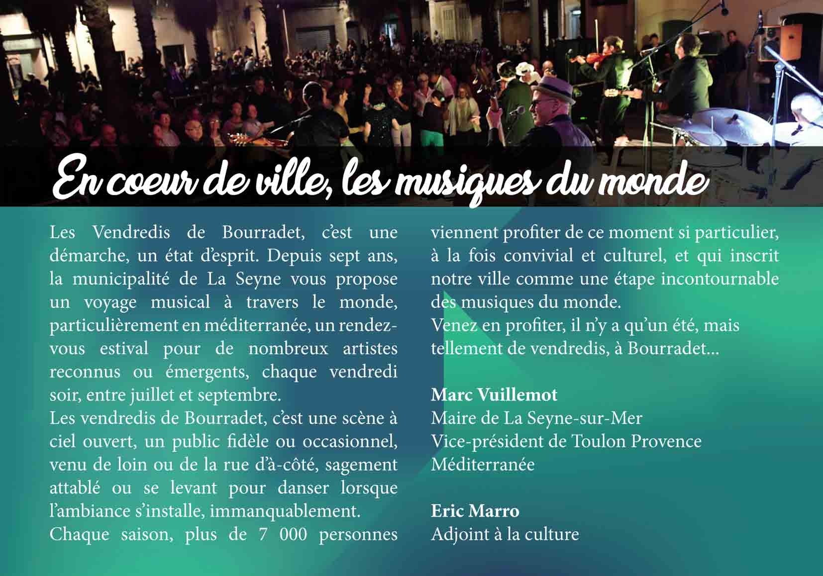 Les Vendredis de Bourradet 2019, du 18 Juillet au 20 Septembre - La Seyne: Les Vendredis de Bourradet 2019, du 18 Juillet au 20 Septembre -