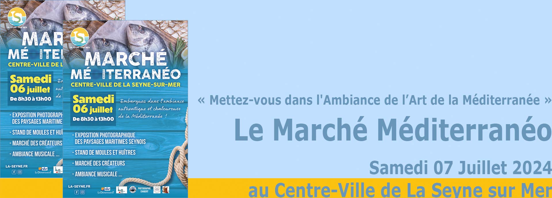 La Seyne sur Mer: Le Marché Méditerranéo anime le Centre-Ville de La Seyne-sur-Mer, le 06/07/2024 -