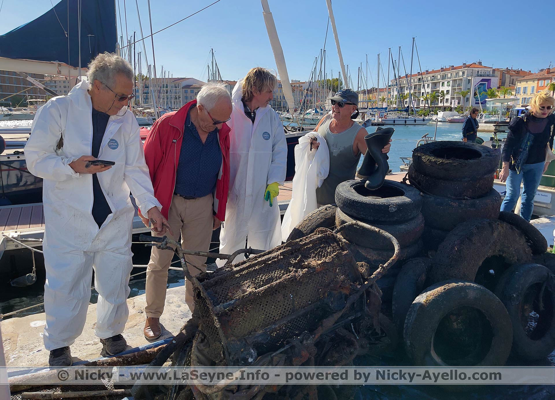 La Ville de La Seyne sur Mer, la Brigades d'Intérêt Général et la CCI du Var se mobilisent pour un Port plus propre - La Ville de La Seyne sur Mer, la Brigades d'Intérêt Général et la CCI du Var se mobilisent pour un Port plus propre -