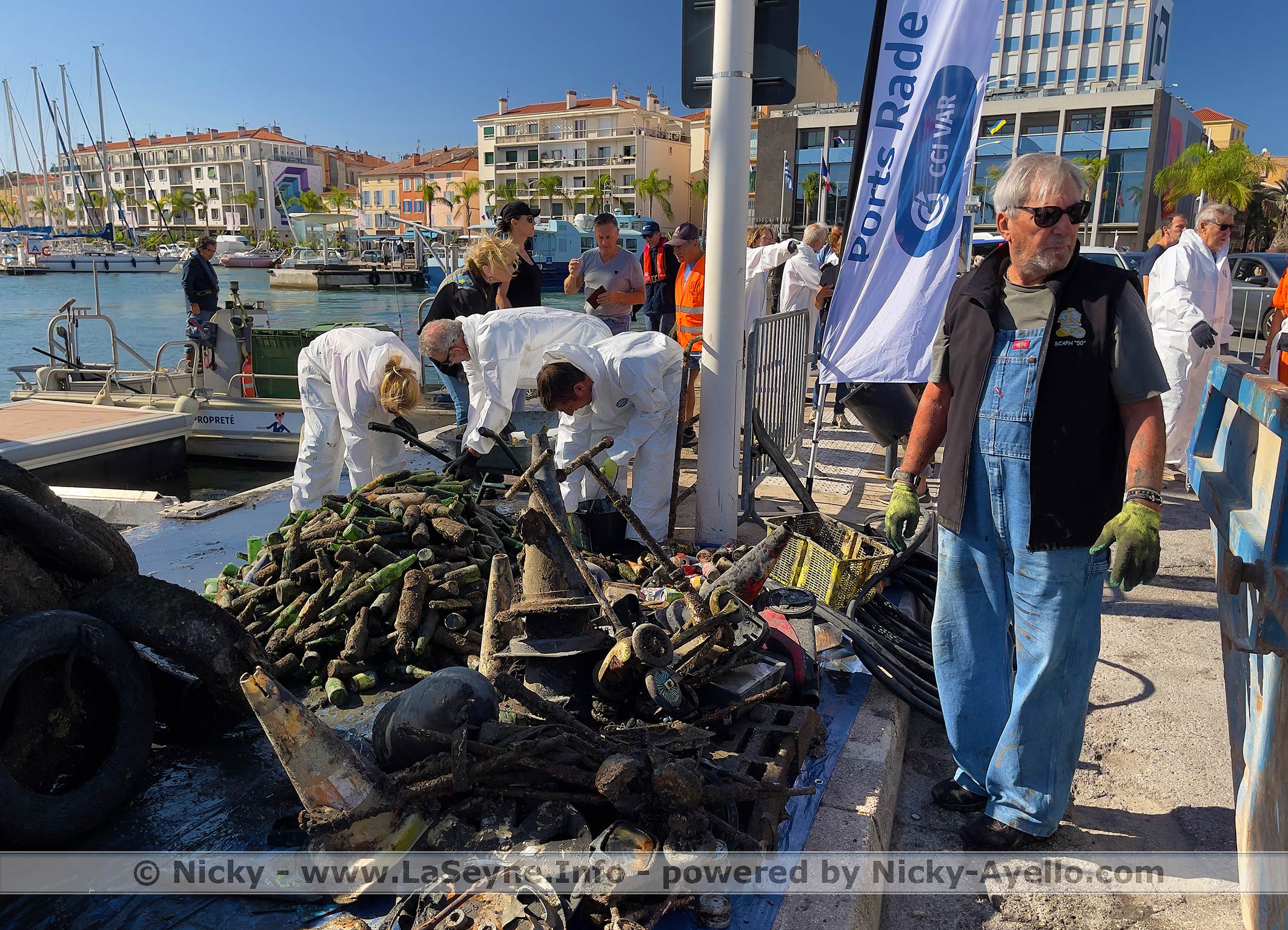 La Ville de La Seyne sur Mer, la Brigades d'Intérêt Général et la CCI du Var se mobilisent pour un Port plus propre - La Ville de La Seyne sur Mer, la Brigades d'Intérêt Général et la CCI du Var se mobilisent pour un Port plus propre -