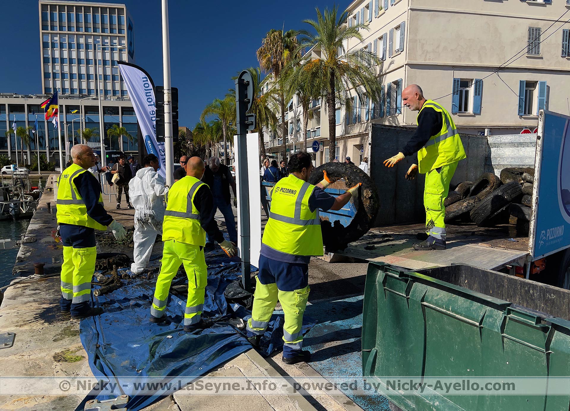 La Ville de La Seyne sur Mer, la Brigades d'Intérêt Général et la CCI du Var se mobilisent pour un Port plus propre - La Ville de La Seyne sur Mer, la Brigades d'Intérêt Général et la CCI du Var se mobilisent pour un Port plus propre -
