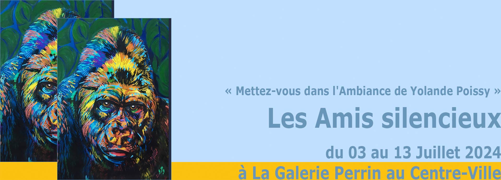 La Seyne sur Mer: Expo: "Les Amis silencieux" de Yolande Poissy, du 03/07/ au 13/07/2024 à La Galerie Perrin -