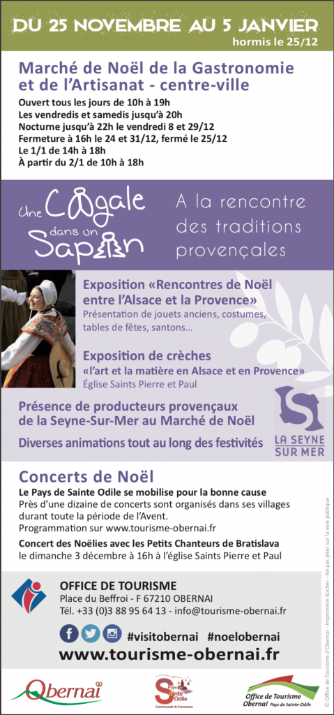 La Seyne, Invitée d’Honneur du Marché de Noël d’Obernai en Alsace